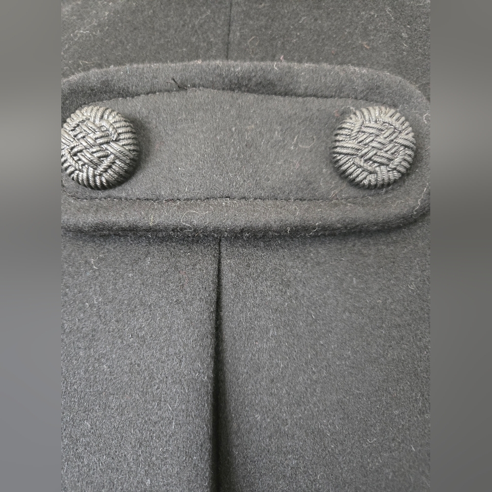TOBIAS NWT 100% Wool Cropped Black Women's Jacket. Size 2 - Picture 7 of 16